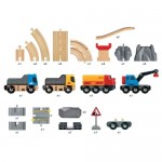 Train - Rail & Road Loading Set - Brio Wooden Trains 33210 